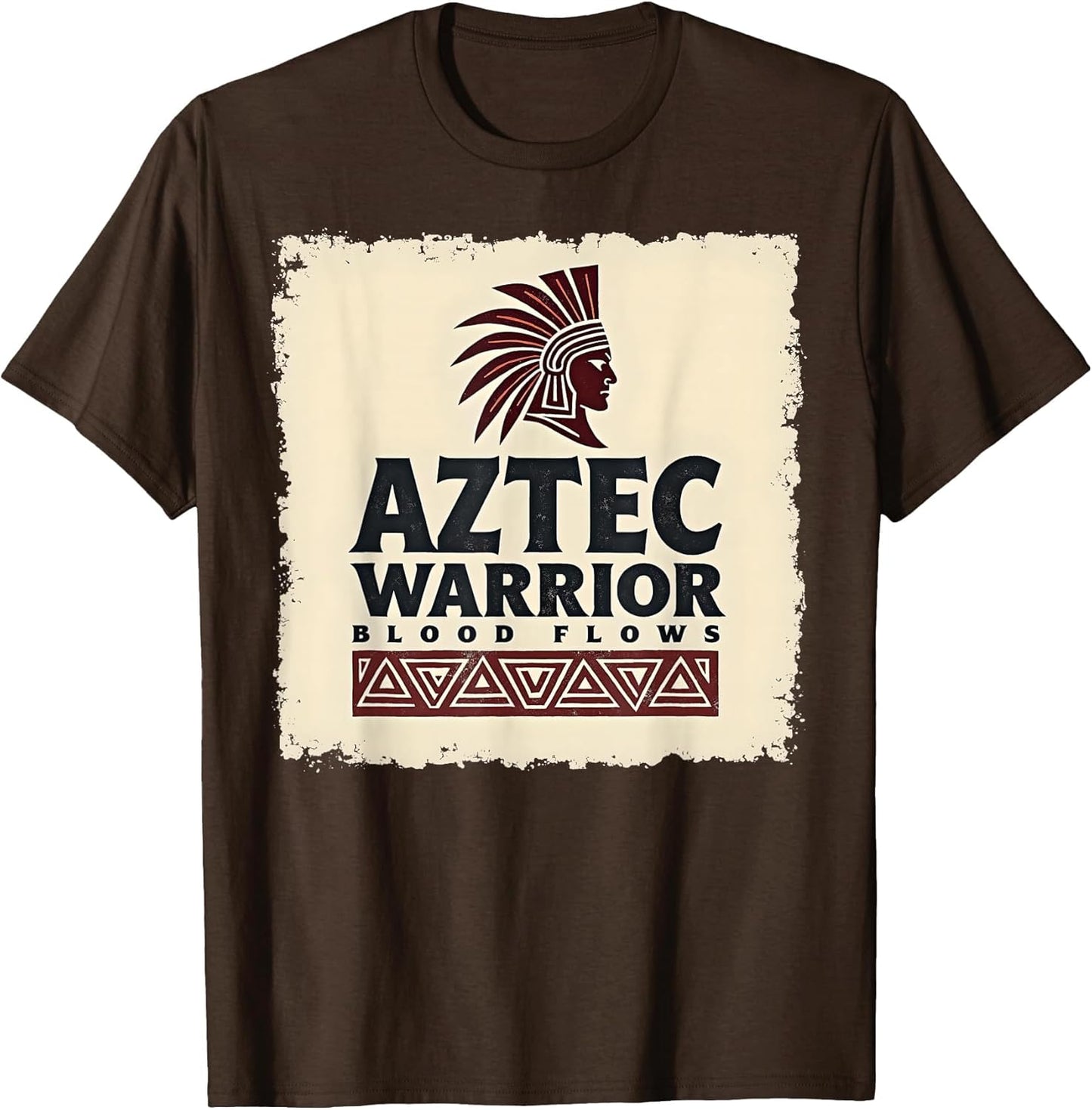 Aztec Warrior Blood Flows Mexican Heritage Design