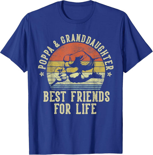 Poppa and Granddaughter Best Friends for Life Funny Poppa
