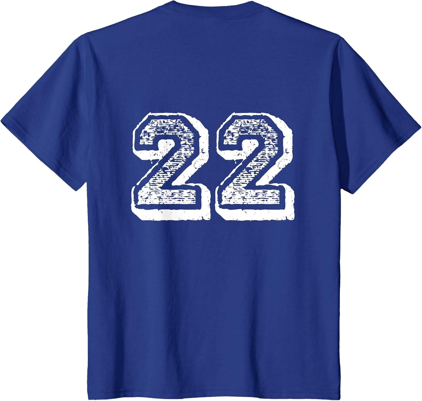 Number 22 Sports Jersey Player #22 Fan Back Print Vintage