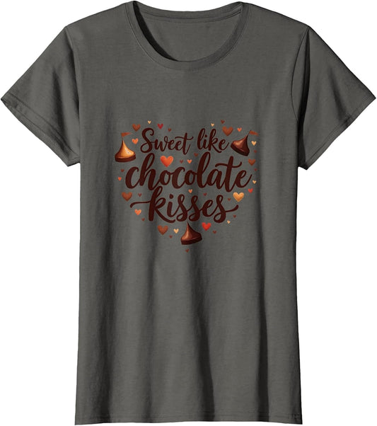 Sweet Like Chocolate Kisses Valentine Design