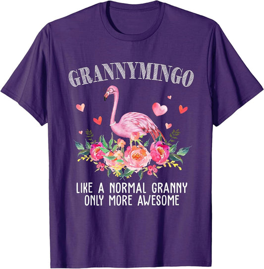 Flamingo Grannymingo Like a Normal Granny Gift Funny Grandma