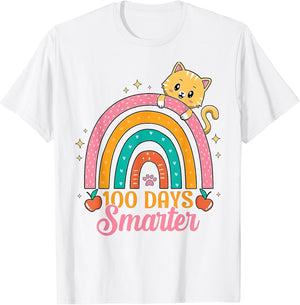 100 Days of School Kids Kitten Cat 100th Day of School Girls