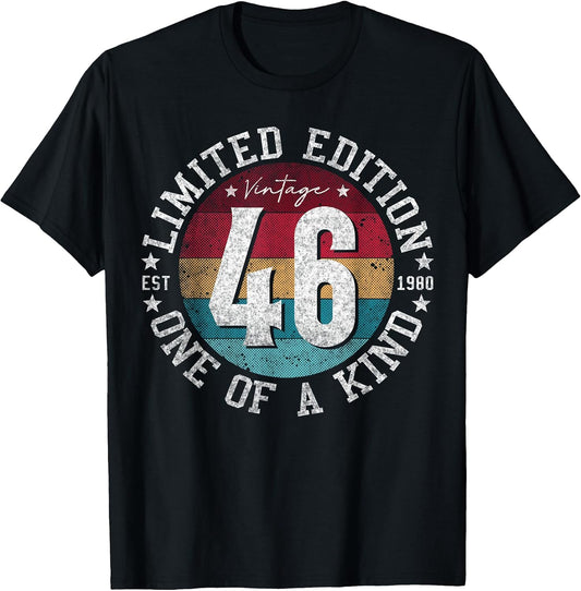 46 Year Old Gifts Vintage 1980 Limited Edition 46th Birthday