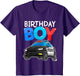 Kids Birthday Boy Police Car Policeman Theme Birthday Toddler