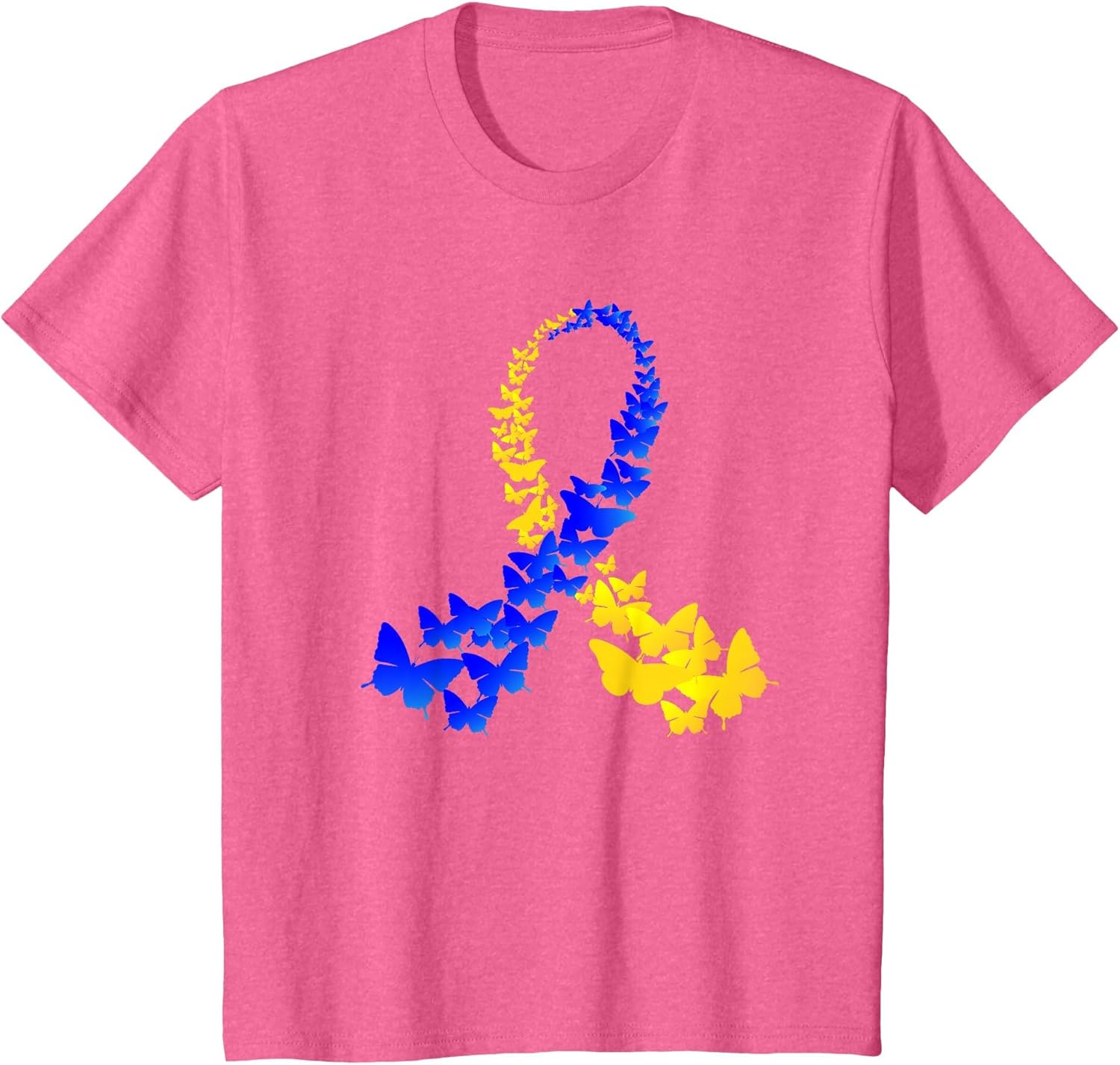T21 Butterfly World Down Syndrome Day Shirt Women Kids