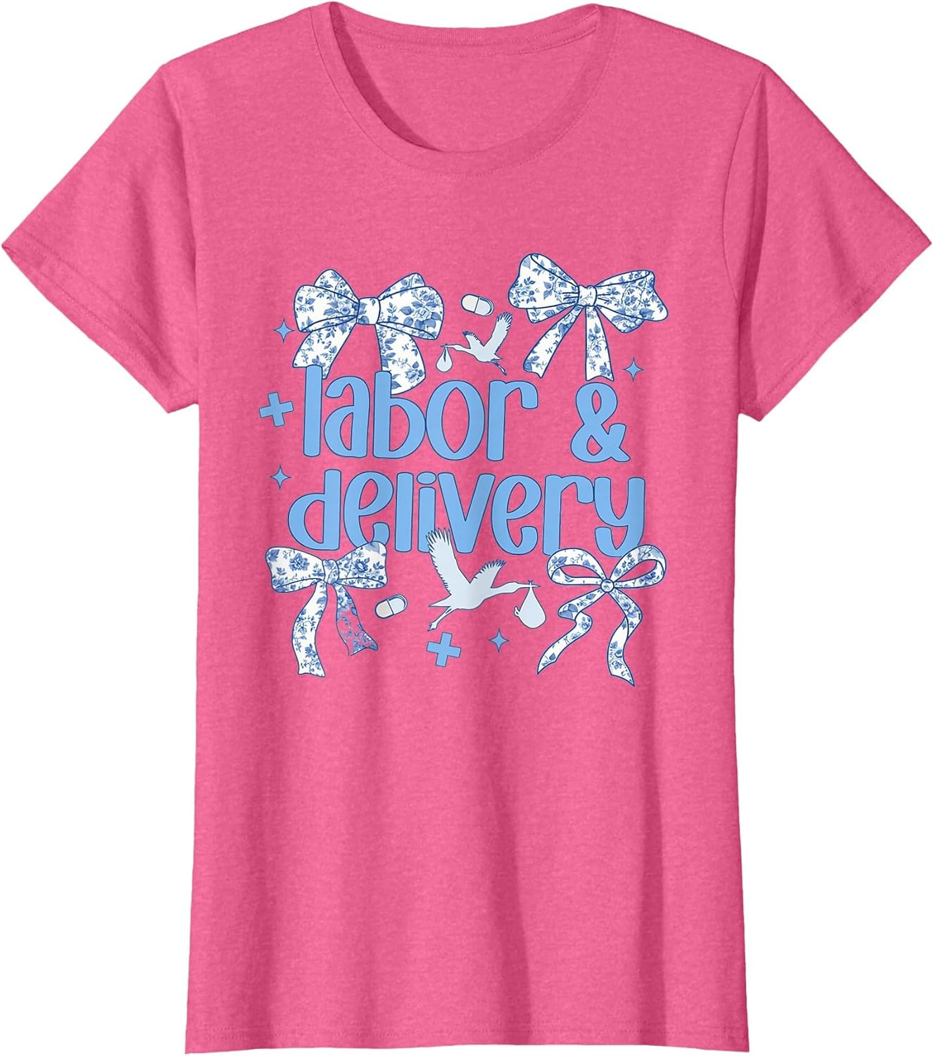 Labor and Delivery Nurse Blue Toile Nurse Stork Squad OB