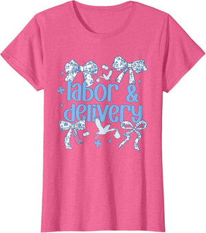 Labor and Delivery Nurse Blue Toile Nurse Stork Squad OB