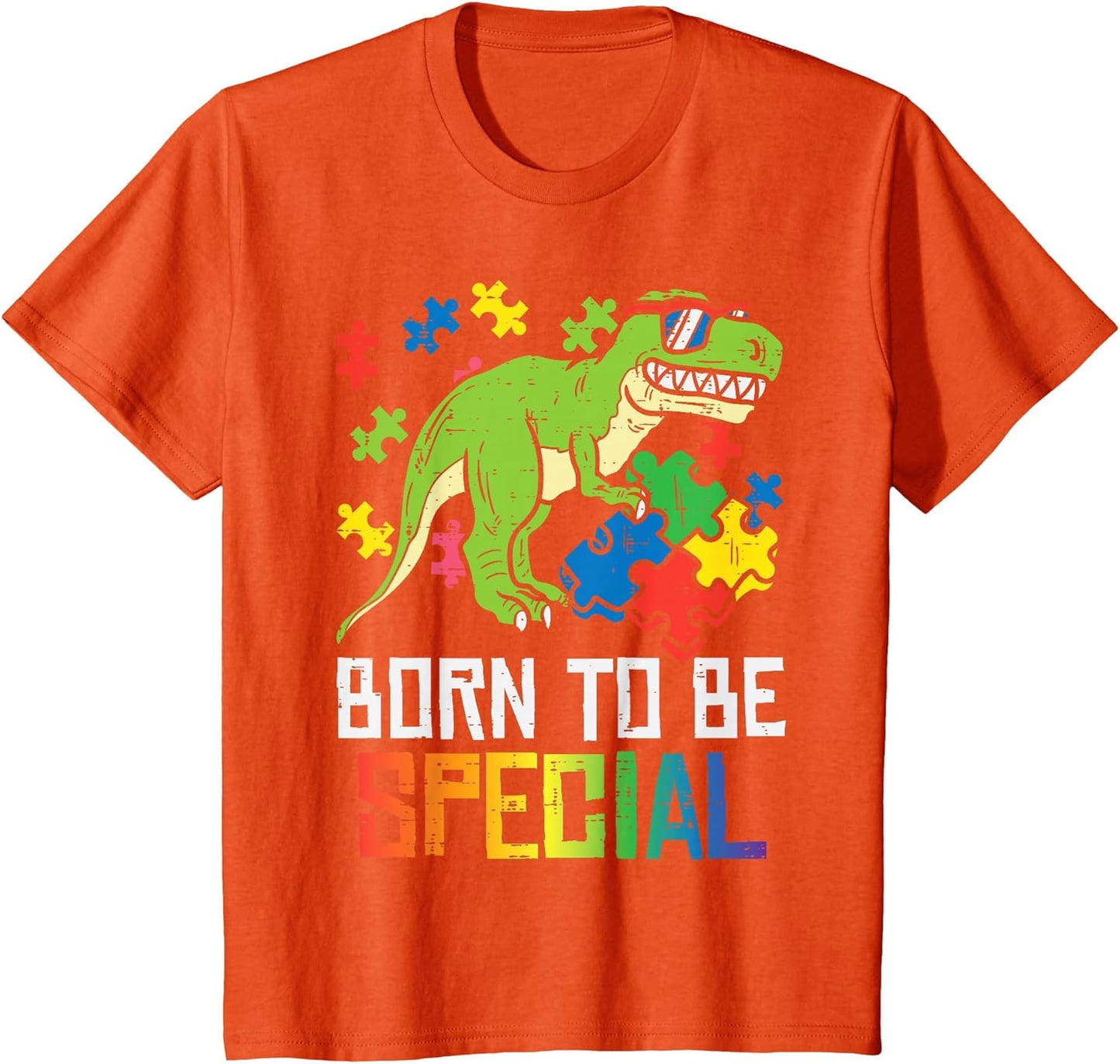 Kids Born Special Trex Puzzle Dino Boys Autism Awareness Toddler