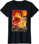 Disney Lion King Happy Group Shot Sunset Vintage Poster