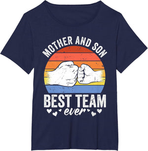 Mother & Son Best Team Ever Mom Sons Matching Mother Son