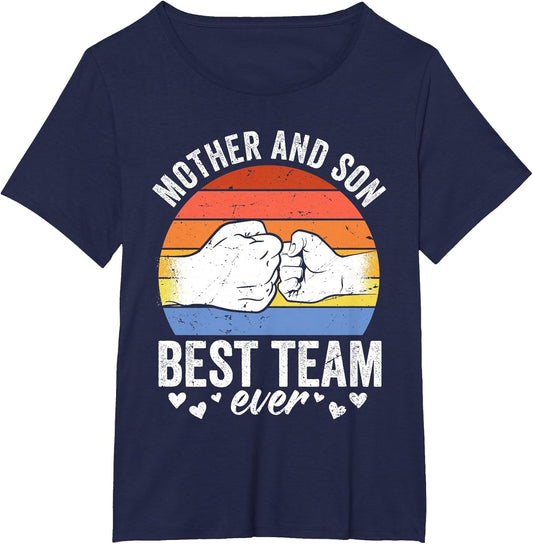 Mother & Son Best Team Ever Mom Sons Matching Mother Son