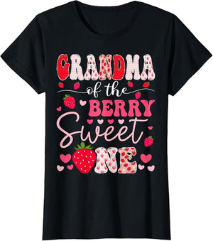 Grandma of The Berry Sweet One Strawberry 1St Birthday
