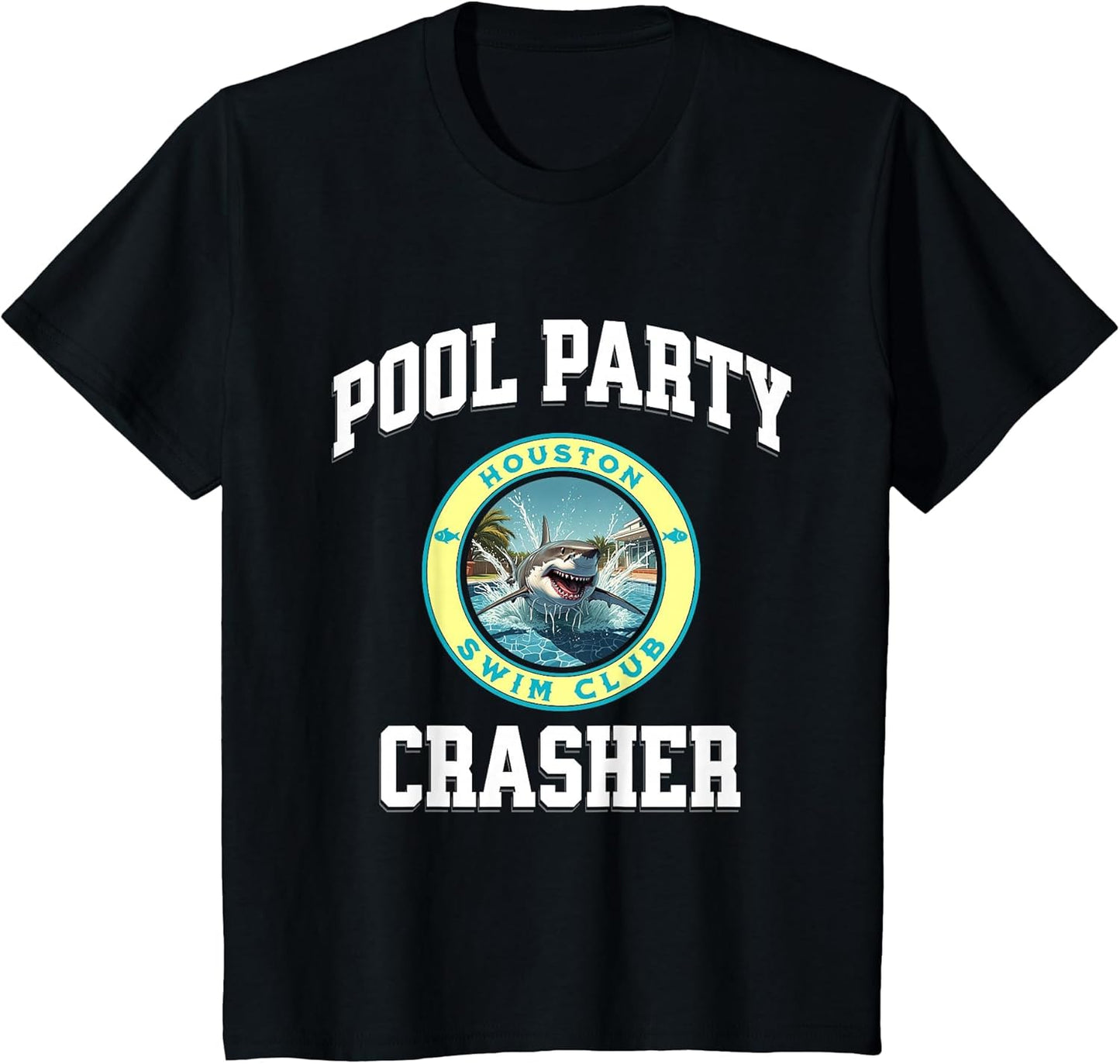 Pool Party Houston TX Shark Theme Swimming Souvenir