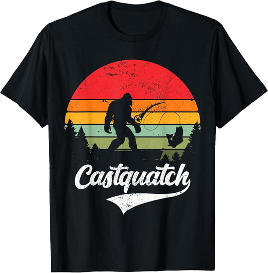 Castquatch Funny Bass Fisherman Fishing Meme
