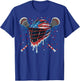 Patriotic American Flag Lacrosse Ice Cream Drip Lax Boys
