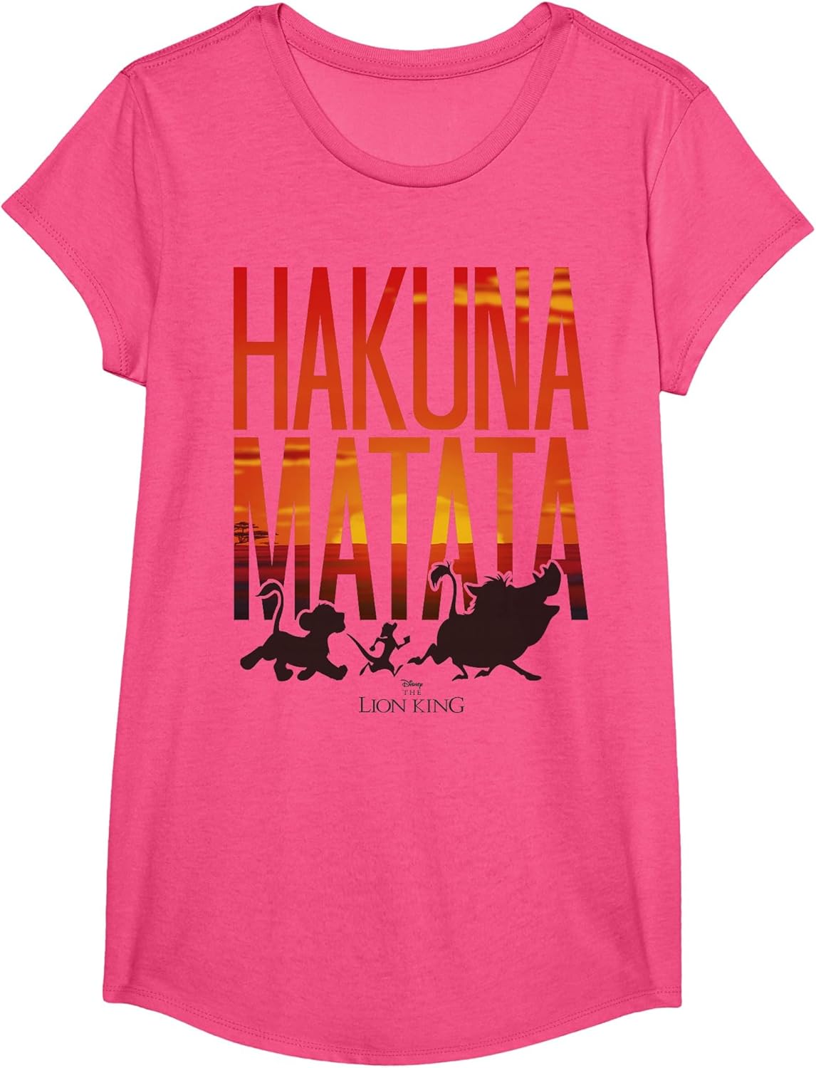 Disney Lion King Hakuna Matata Sunset Fill Trio Logo