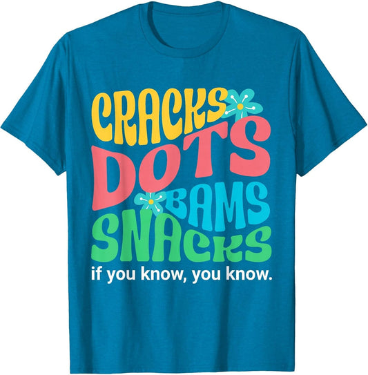 Retro Mahjong Cracks Dots Bams Snacks, Women Groovy Floral