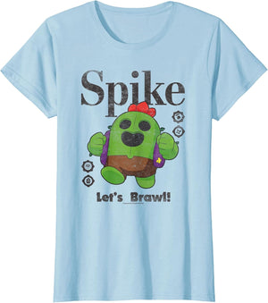 Brawl Stars Spike The Legendary Brawler Distressed Poster