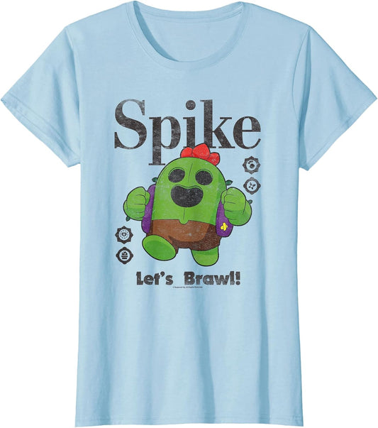 Brawl Stars Spike The Legendary Brawler Distressed Poster