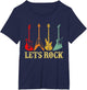 Vintage Retro Lets Rock Rock n Roll Guitar