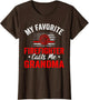 My Favorite Firefighter Calls Me Grandma American Flag