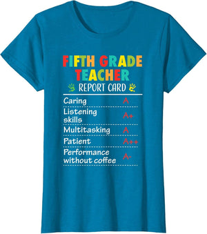 5th Grade Teacher Funny Report Card Appreciation