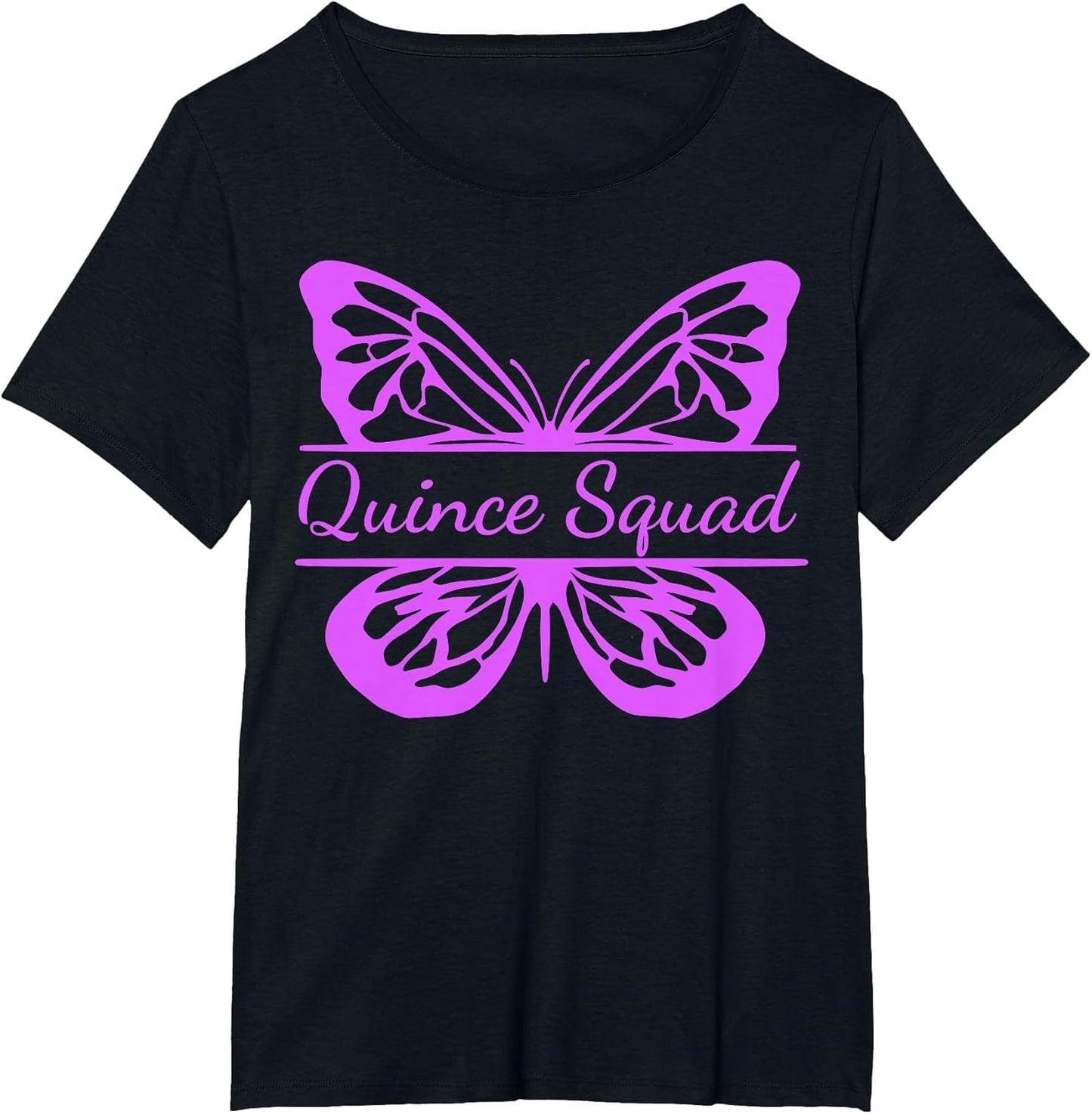 Quince Squad Quinceañera 15th Birthday Butterfly Purple