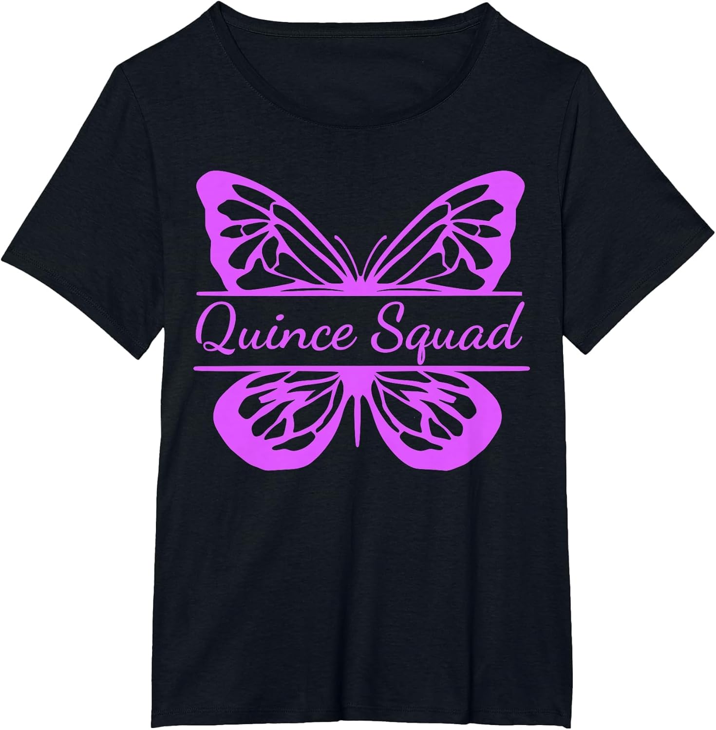 Quince Squad Quinceañera 15th Birthday Butterfly Purple