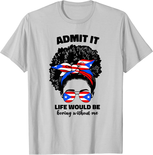Afro Puerto Rican Girl African American Puerto Rico PR Flag