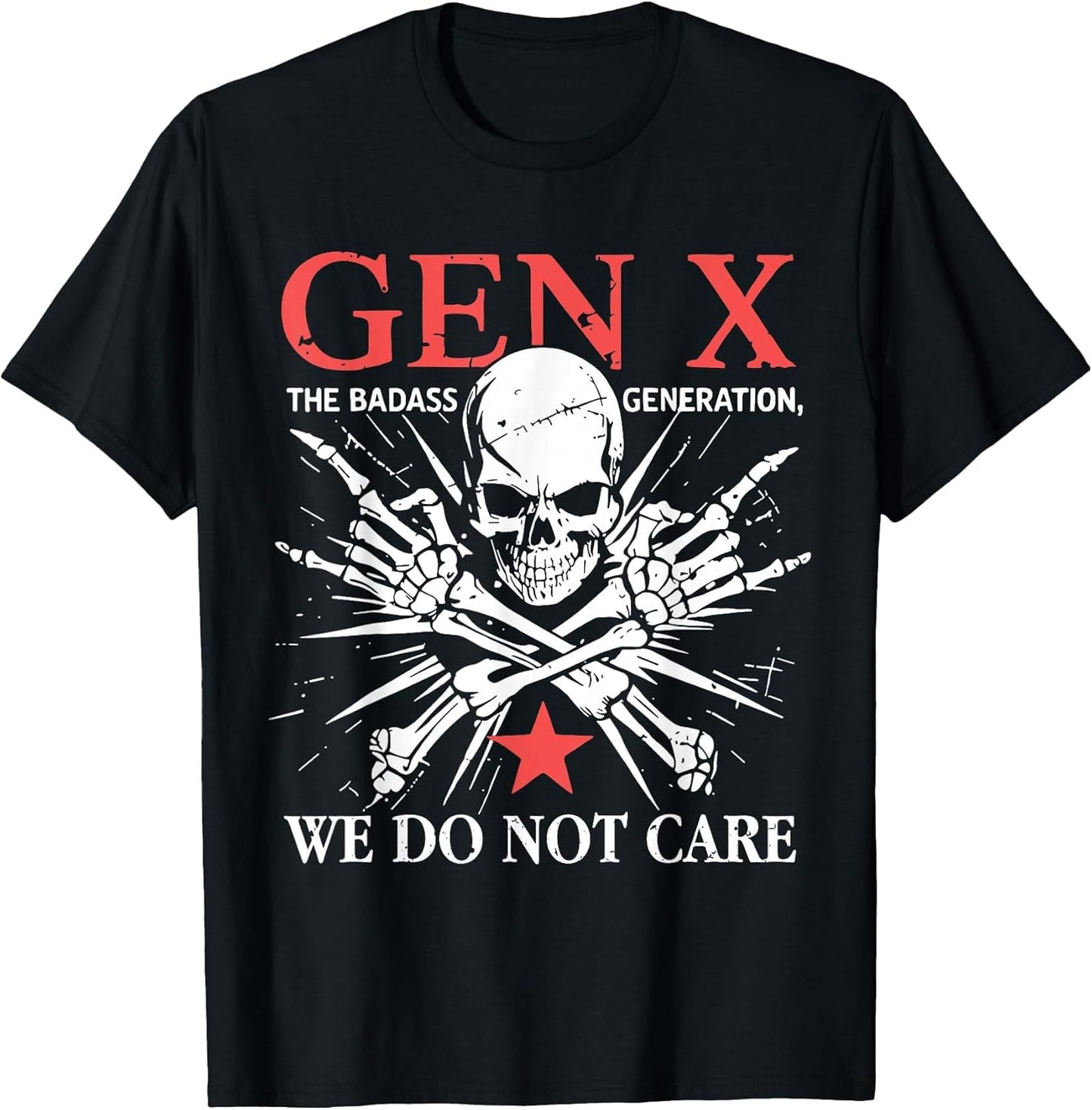 Retro Gen X Generation We Do Not Care Generation X Skull