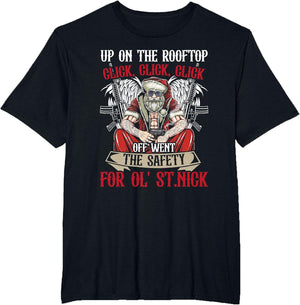 Santa Claus Up On The Rooftop Click