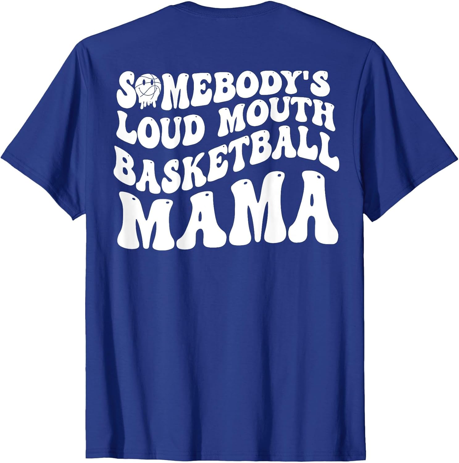 Somebody’s Loud Mouth Basketball Mama Retro Wavy Groovy