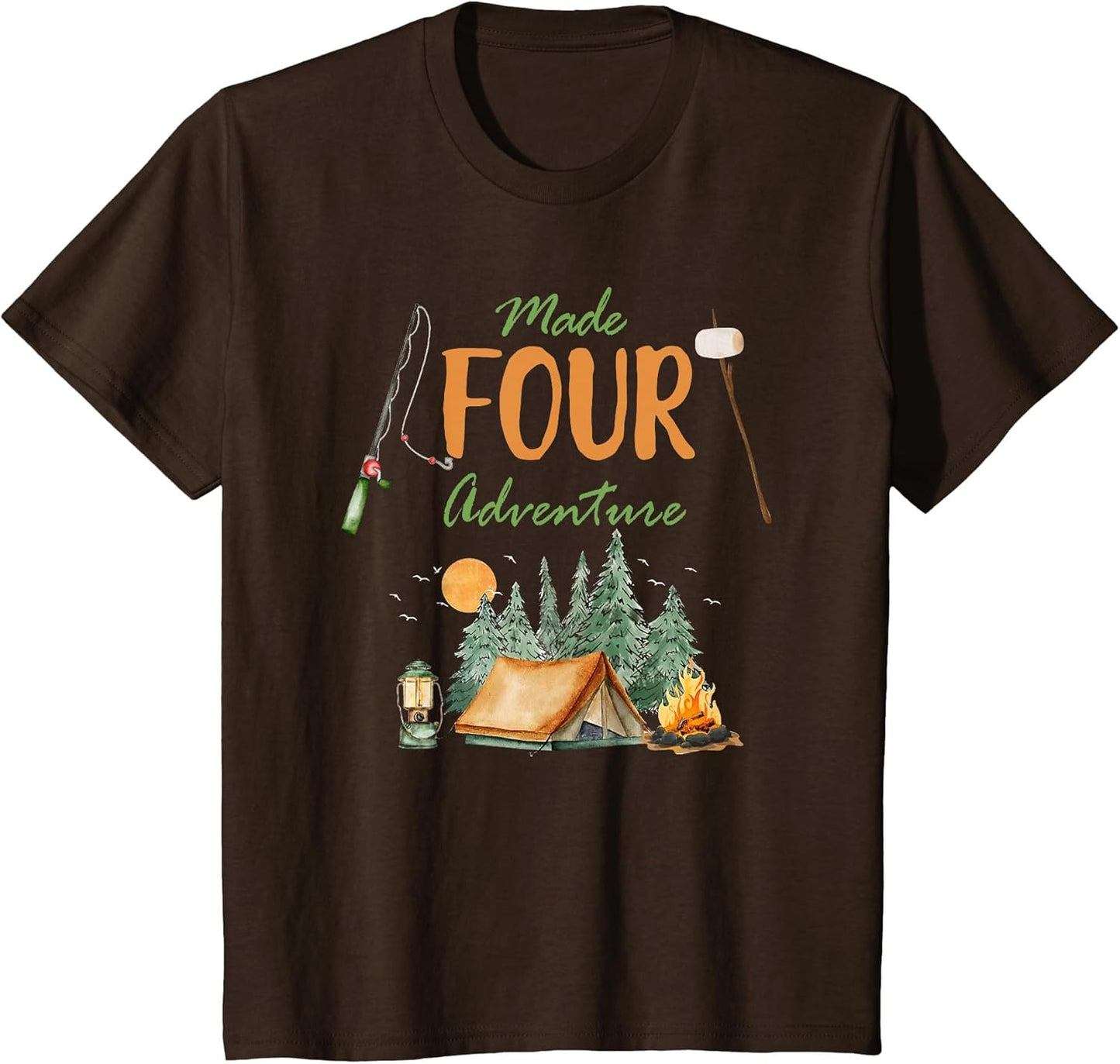 Made Four Adventure 4th Birthday Camping Outdoor Themed