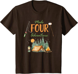 Made Four Adventure 4th Birthday Camping Outdoor Themed