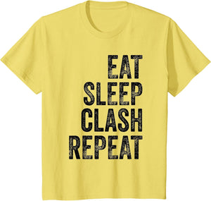 Eat Sleep Clash Repeat Kids Present Child Gamer Boys Girls