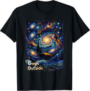 Gogh Outside Starry Galaxy Night Lover Inspirational Artist