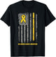 Childhood Cancer Shirt Flag Childhood Cancer Awareness