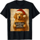 Funny Christmas Dog - Cute Golden Retriever Santa Hat