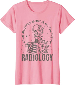 Radiology What Matters Most is On The Inside Floral Skeleton