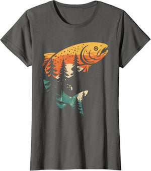 Trout Fly Fishing Outdoor Forest Nature Wildlife Fisherman