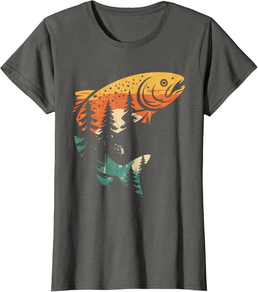 Trout Fly Fishing Outdoor Forest Nature Wildlife Fisherman