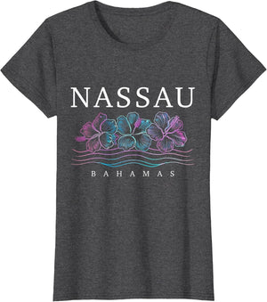 Nassau Bahamas Hibiscus Flowers Beach Surfer Souvenir