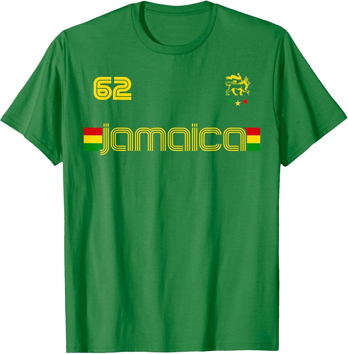 Jamaica 1962 Jersey Judah Lion Shirt Rasta Jamaican Flag