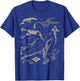 Retro Ocean Wildlife Shark Turtle Octopus Fish Animal Lover