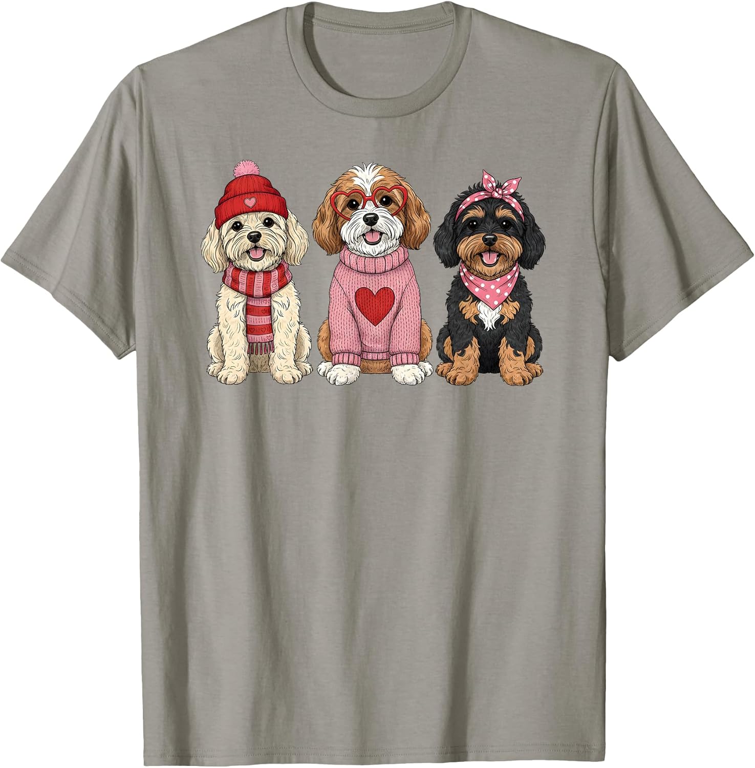 Cute Cavapoo Valentine Doodle Dog