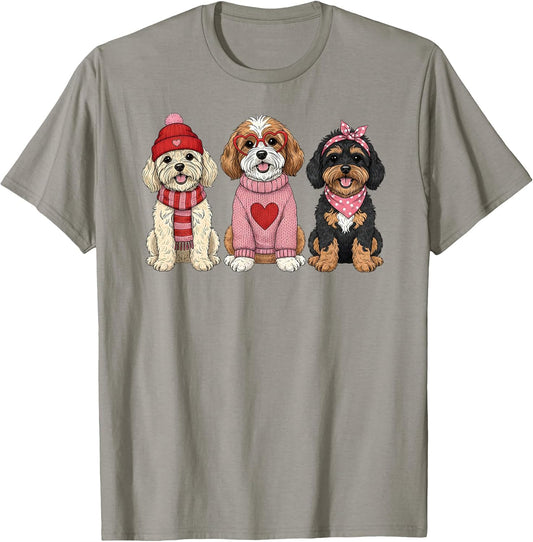 Cute Cavapoo Valentine Doodle Dog