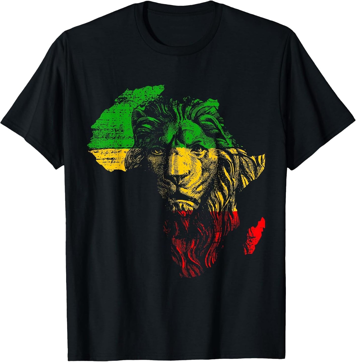 Africa Map Reggae Rasta Green Yellow Red Africa Pride