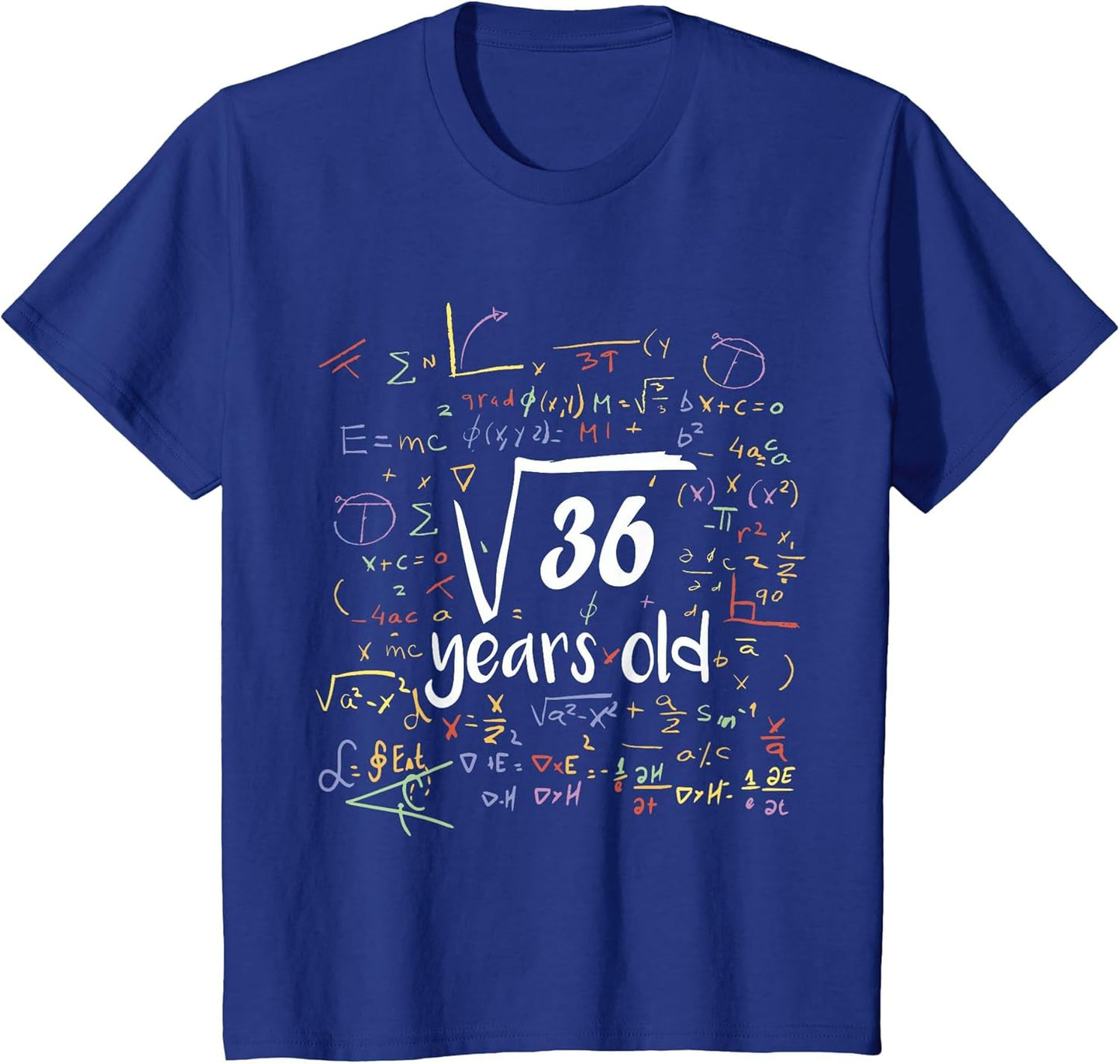 Square Root of 36-6th Birthday 6 Year Old Math Bday