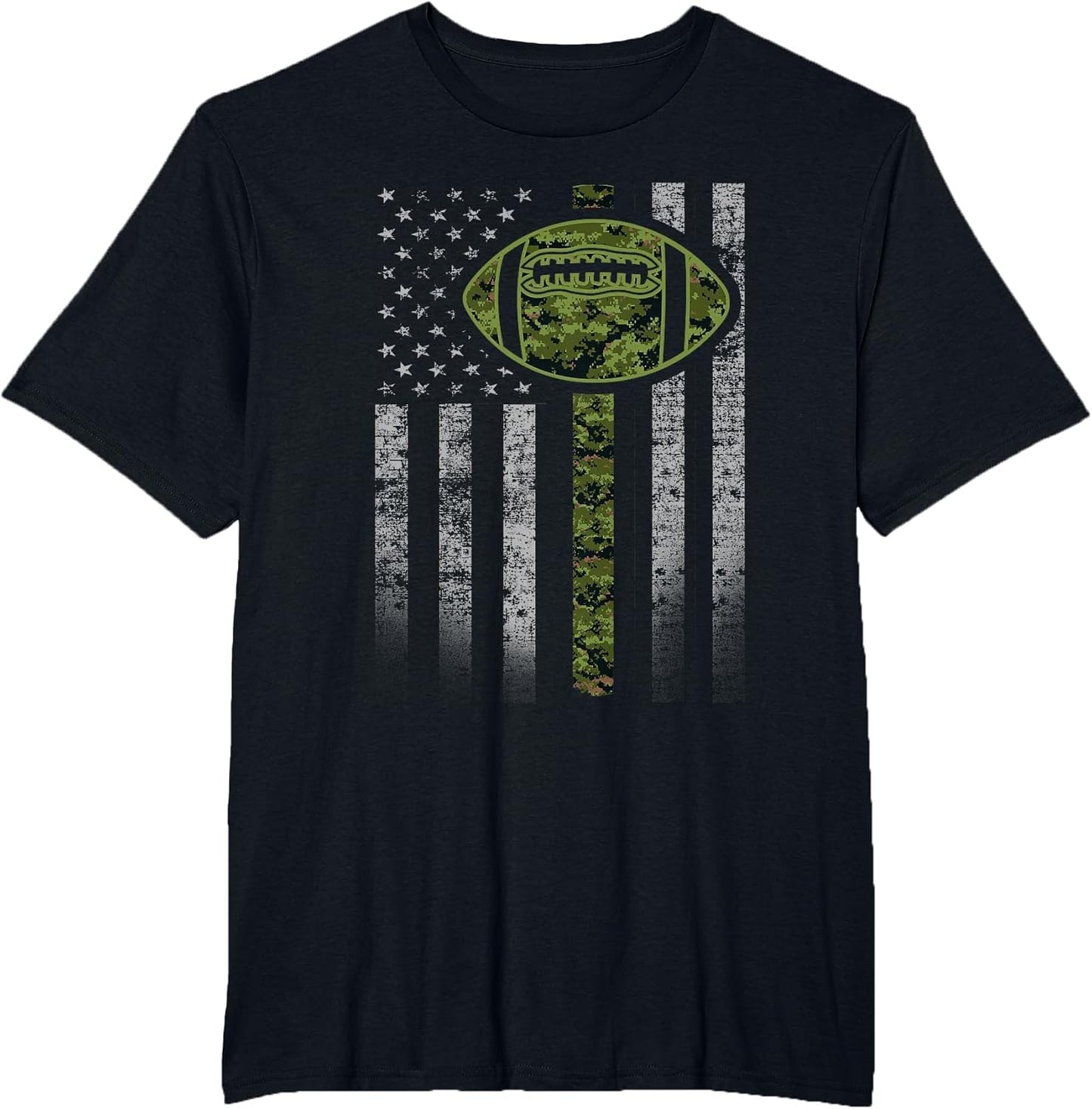 Camouflage Football Flag - Military Football Green Camo