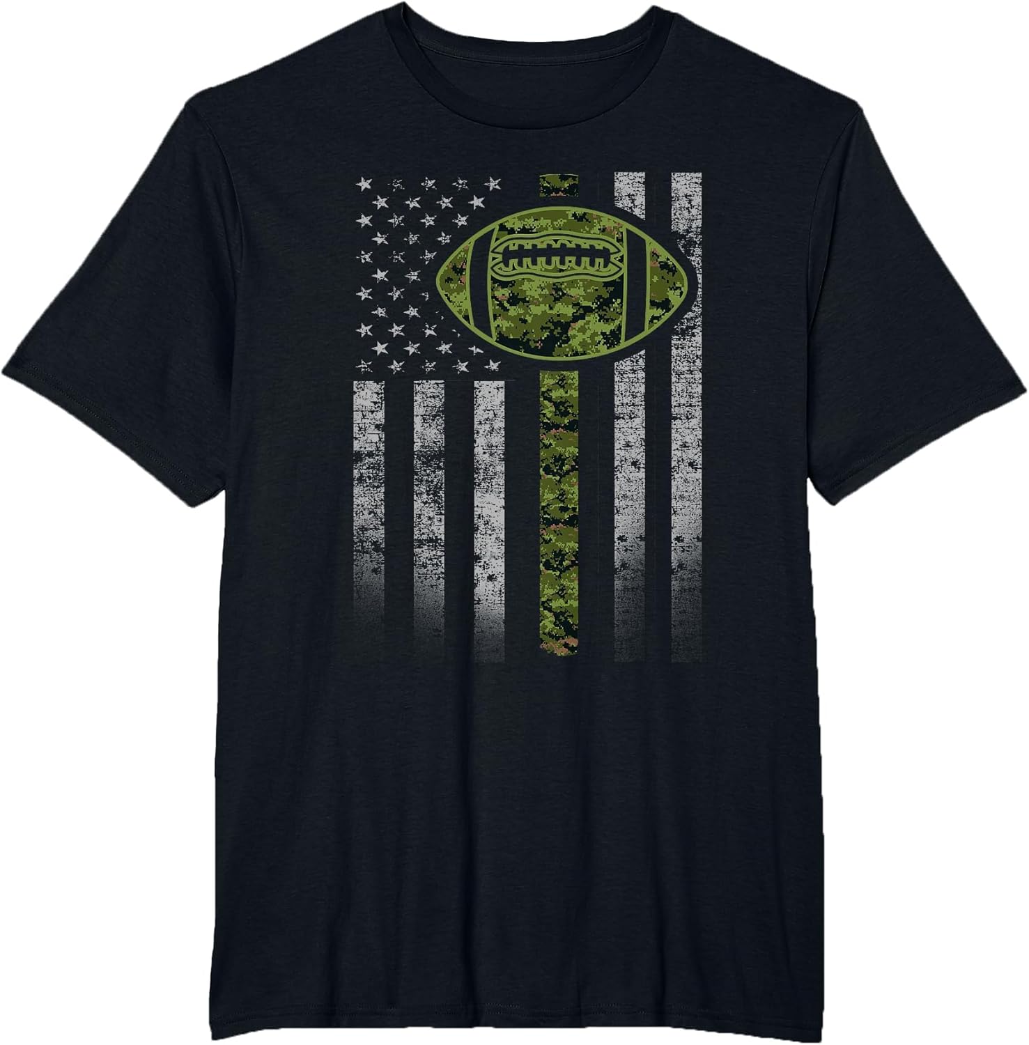 Camouflage Football Flag - Military Football Green Camo
